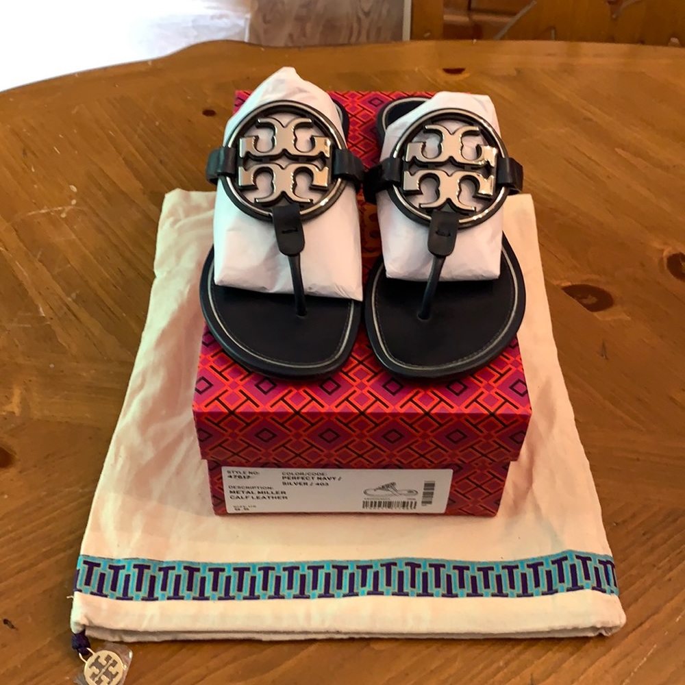 Tory Burch Metal Miller Sandals